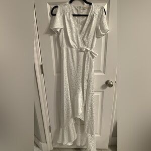 Altr’d State White Satin Dress Size S